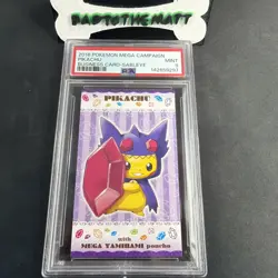 2016 PSA 9 Poncho Pikachu Sableye Mega Campaign Business Card Japanese Pokemon - Image 1