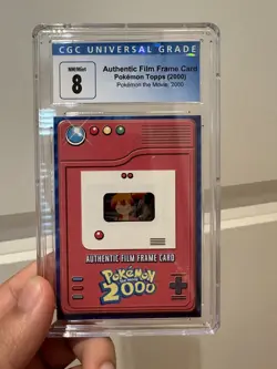 CGC 8 Pokemon Authentic Film Frame Card 35mm 2000 Movie Topps - Misty - Image 1