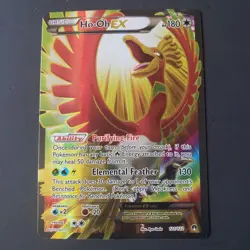 Pokemon TCG XY Breakpoint Ho-Oh EX Full Art Ultra Rare 121/122 Single Card Raw - Image 1