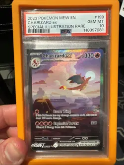 Pokemon Charizard EX 199/165 Scarlet & Violet 151 English Card PSA 10 - Image 1