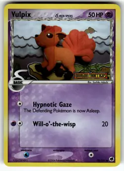 Vulpix (Delta Species) 70/101 Dragon Frontiers LP Pokemon Card TCG (STAMPED) - Image 1