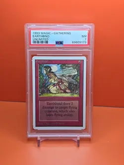 🔴🔴🔴 1993 Magic The Gathering EARTHBIND UNLIMITED VINTAGE PSA 7 🔴🔴🔴 - Image 1