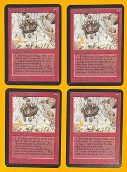 MTG GOBLIN BALLOON BRIGADE (x4) Alpha (OldManMTG 011-981) - Image 1