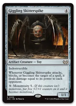 Giggling Skitterspike #39 (NM) Duskmourn DSC Magic MTG - Image 1
