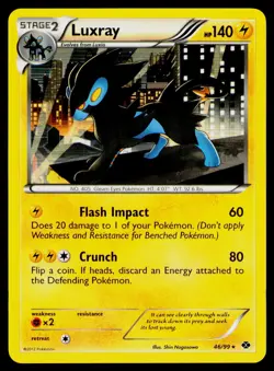 Luxray - 46/99 Cosmos Holo #046/099 Promo Pokemon Blister Exclusives NM - Image 1