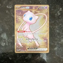 Pokemon metal Mew ex 205/165 Scarlet & Violet 151 Ultra Rare Holo 180 HP - Image 1