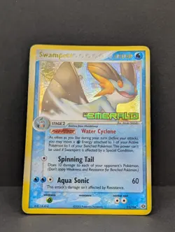 Swampert 11/106 Emerald Reverse Holo Rare Stamped Pokemon TCG Nintendo MP - Image 3