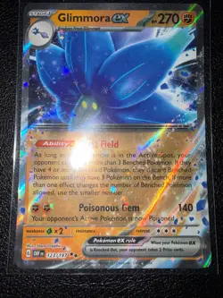 GLIMMORA EX 123/197 DOUBLE RARE OBSIDIAN FLAMES POKEMON NM - Image 1