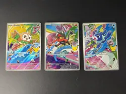Pokemon 2026 First Partner Illustration Collection Series 1 Promo Set 43, 44, 45 - Image 1