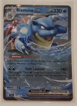 Blastoise ex 030/142 Sv07: Stellar Crown Holo Pokemon Card Mint - Image 1