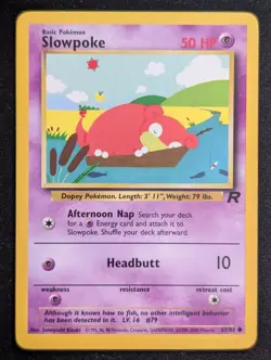 Slowpoke 67/82 Team Rocket Pokemon TCG NM - Image 1