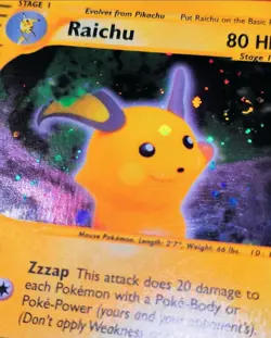 Skyridge Raichu Holo H25 - 3rd Eye, Golden Ratio 👑, Grail Swirl 🌀 Pokemon TCG - Image 1