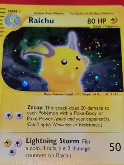 Skyridge Raichu Holo H25 - 3rd Eye, Golden Ratio 👑, Grail Swirl 🌀 Pokemon TCG - Image 2