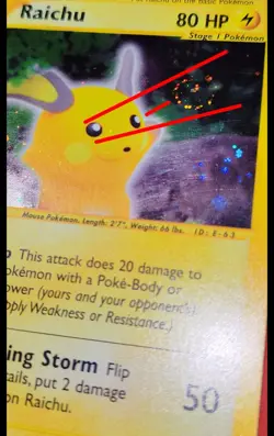 Skyridge Raichu Holo H25 - 3rd Eye, Golden Ratio 👑, Grail Swirl 🌀 Pokemon TCG - Image 3