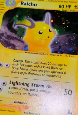 Skyridge Raichu Holo H25 - 3rd Eye, Golden Ratio 👑, Grail Swirl 🌀 Pokemon TCG - Image 5