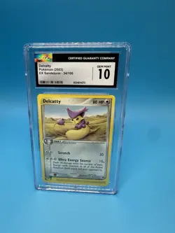Pokemon EX Sandstorm Delcatty 34/100 CGC 10 - Image 1