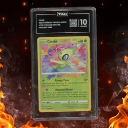 Pokemon Vivid Voltage CELEBI 009/185 Amazing Rare TAG 10 - Image 1