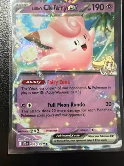 LILLIE'S CLEFAIRY EX 056/159 DOUBLE RARE JOURNEY TOGETHER POKEMON NM/M - Image 1