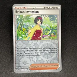 Erika's Invitation 160/165 Uncommon 151 Pokemon Reverse Holo NM - Image 1