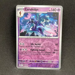 Ceruledge 040/091 Rare Paldean Fates Pokemon NM Reverse Holo - Image 1
