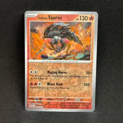Paldean Tauros 028/193 Uncommon Paldea Evolved Pokemon NM Reverse Holo - Image 1