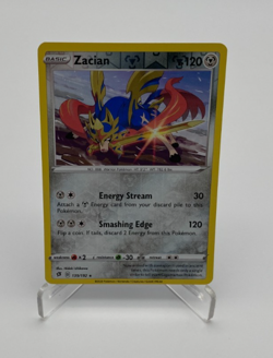 Pokemon Trading Card Game TCG Rebel Clash Reverse Holo Zacian 139/192 - Image 1
