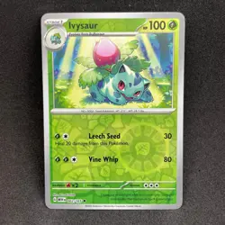 Ivysaur 002/165 Uncommon 151 Pokemon NM Reverse Holo - Image 1