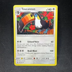 Toucannon 108/149 SM Base Set Pokemon NM - Image 1