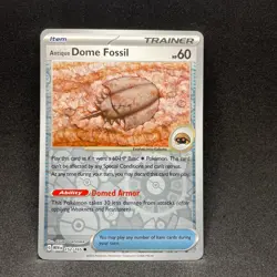 Antique Dome Fossil 152/165 Common 151 Pokemon Reverse Holo NM - Image 1