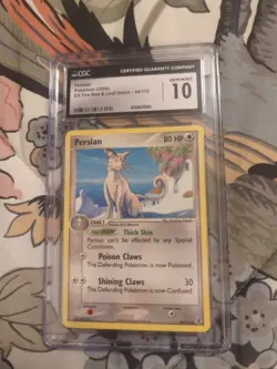 Pokemon TCG Persian EX FireRed & LeafGreen 44/112 Regular Uncommon GM CGC 10 - Image 1