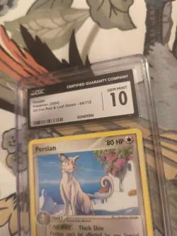 Pokemon TCG Persian EX FireRed & LeafGreen 44/112 Regular Uncommon GM CGC 10 - Image 3