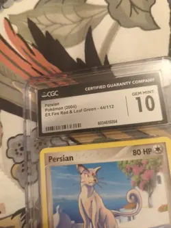 Pokemon TCG Persian EX FireRed & LeafGreen 44/112 Regular Uncommon GM CGC 10 - Image 4