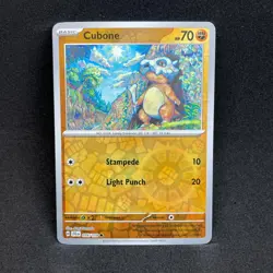 Cubone 076/159 Common Journey Together Pokemon NM Reverse Holo - Image 1