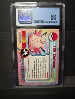 Clefable #36 CGC 10 Pokemon Topps Chrome T.V. Series 1 CGC grade 9.5 Gem Mint - Image 3