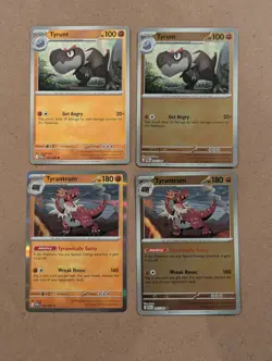 Pokemon TCG Tyrunt & Tyrantrum Rare And Reverse Holo Perfect Order NM - Image 1