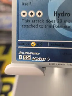 Pokemon GOLDUCK 040/217 - Ascended Heroes - Rev Holo -Hydro Pump-Energy - Image 2
