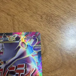 Pokemon M Mewtwo EX Mega Ultra Rare Full Art Holo 160/162 Breakthrough 2015 - Image 4