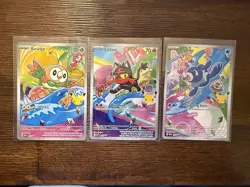 Pokemon First Partner Promos 30th Anniversary - Litten, Rowlet & Popplio - Image 1