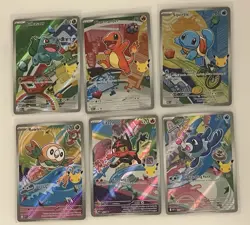 Pokemon First Partner Illustration Promos Gen 1 Gen 7 New NM in Hand - Image 1