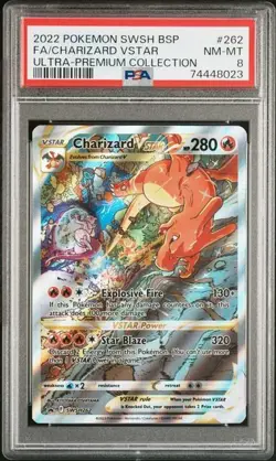 Pokemon Charizard VStar SWSH262 Black Star Promo Ultra Premium Collection PSA 8 - Image 1