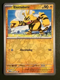 Pokemon TCG Electabuzz 68/182 SV10 Destined Rivals Reverse Holo NM - Image 1