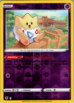 Togepi 055/189 Rev Holo - Pokemon SWSH10 Astral Radiance M/NM- New - Image 1