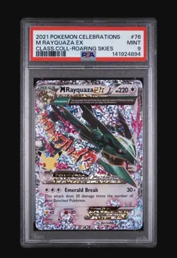 Pokemon Celebrations PSA 9 M Rayquaza EX 76/108 - Image 1