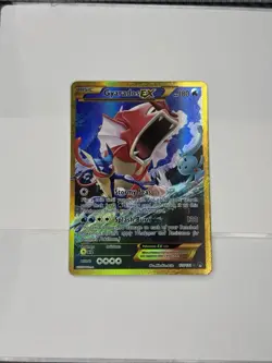 2016 Pokemon XY Full Art Gyarados EX Breakpoint 123/122 Secret Rare HP - Image 1