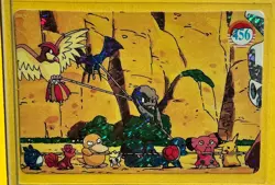 BULBASAUR PIKACHU SQUIRTLE Pokemon MARIL ONYX Vending Prism Sticker Holo LP - Image 1