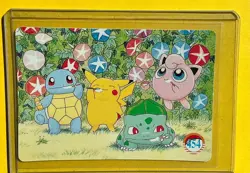 BULBASAUR PIKACHU SQUIRTLE Pokemon MARIL ONYX Vending Prism Sticker Holo LP - Image 2