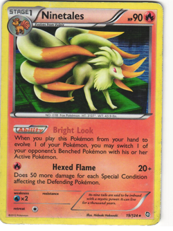 Ninetales Holo Pokemon TCG Dragons Exalted 19/124 HP - Image 1
