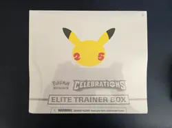 Pokemon TCG: 25th Anniversary Celebrations Elite Trainer Box (2021) w/ Case 820650809439 - Image 1