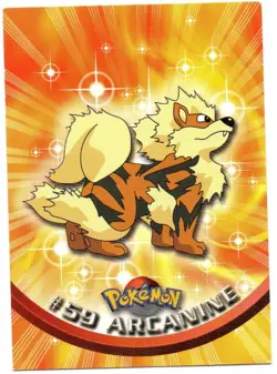 Pokemon #59 Arcanine Card 1999 Topps TV Animation Edition - Image 1