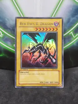 Yugioh Red Eyes B Dragon SDJ-001 Ultra Rare 1st Edition NM - Image 1
